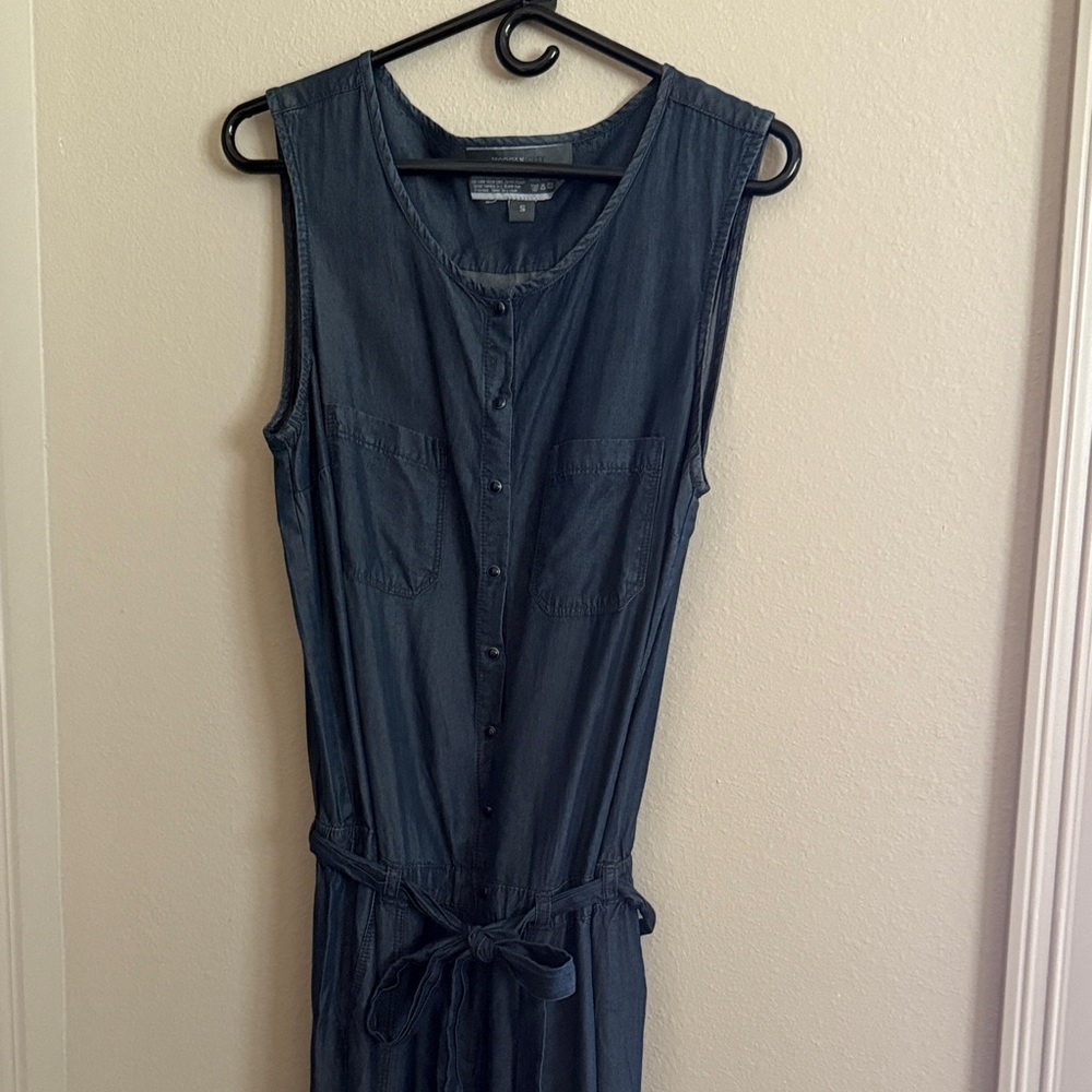 Morgan City Sleeveless Denim Jumpsuit